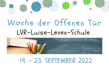 Einladungsplakat mit Bild: Bücher, Stifte, Tafel