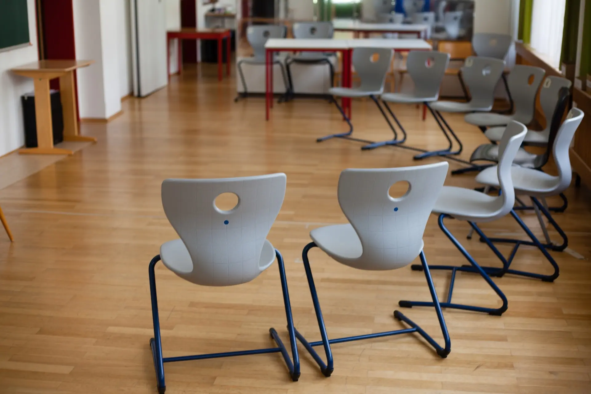 Stuhlkreis im Musikraum