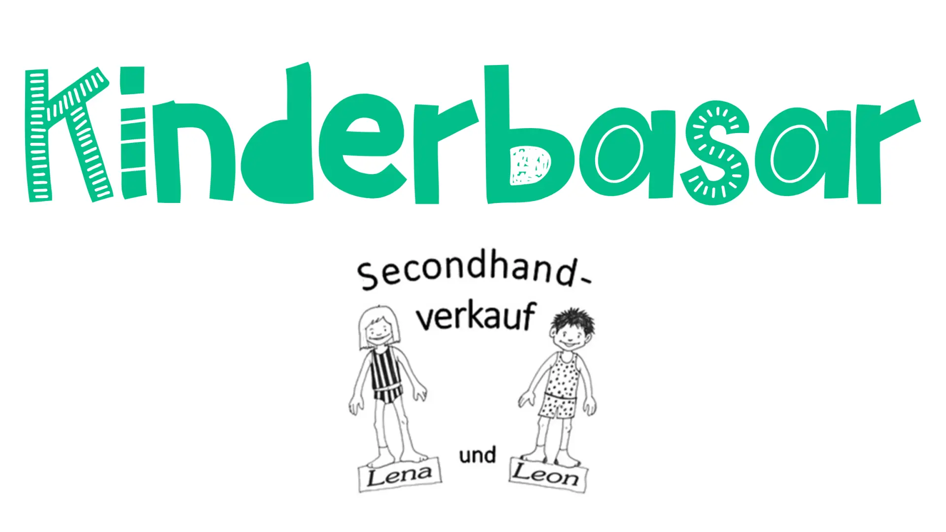 2 Anziehpuppen, Titel: Kinderbasar Secondhand-Verkauf, Name des Schülerunternehmen: Lena & Leon
