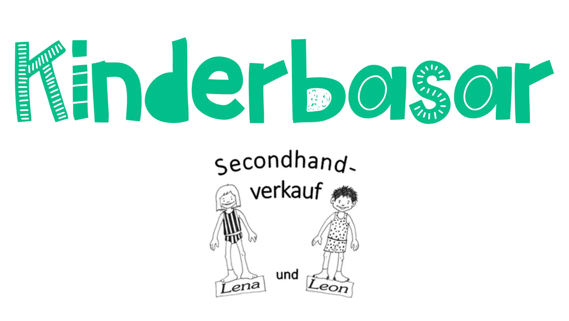 2 Anziehpuppen, Titel: Kinderbasar Secondhand-Verkauf, Name des Schülerunternehmen: Lena & Leon