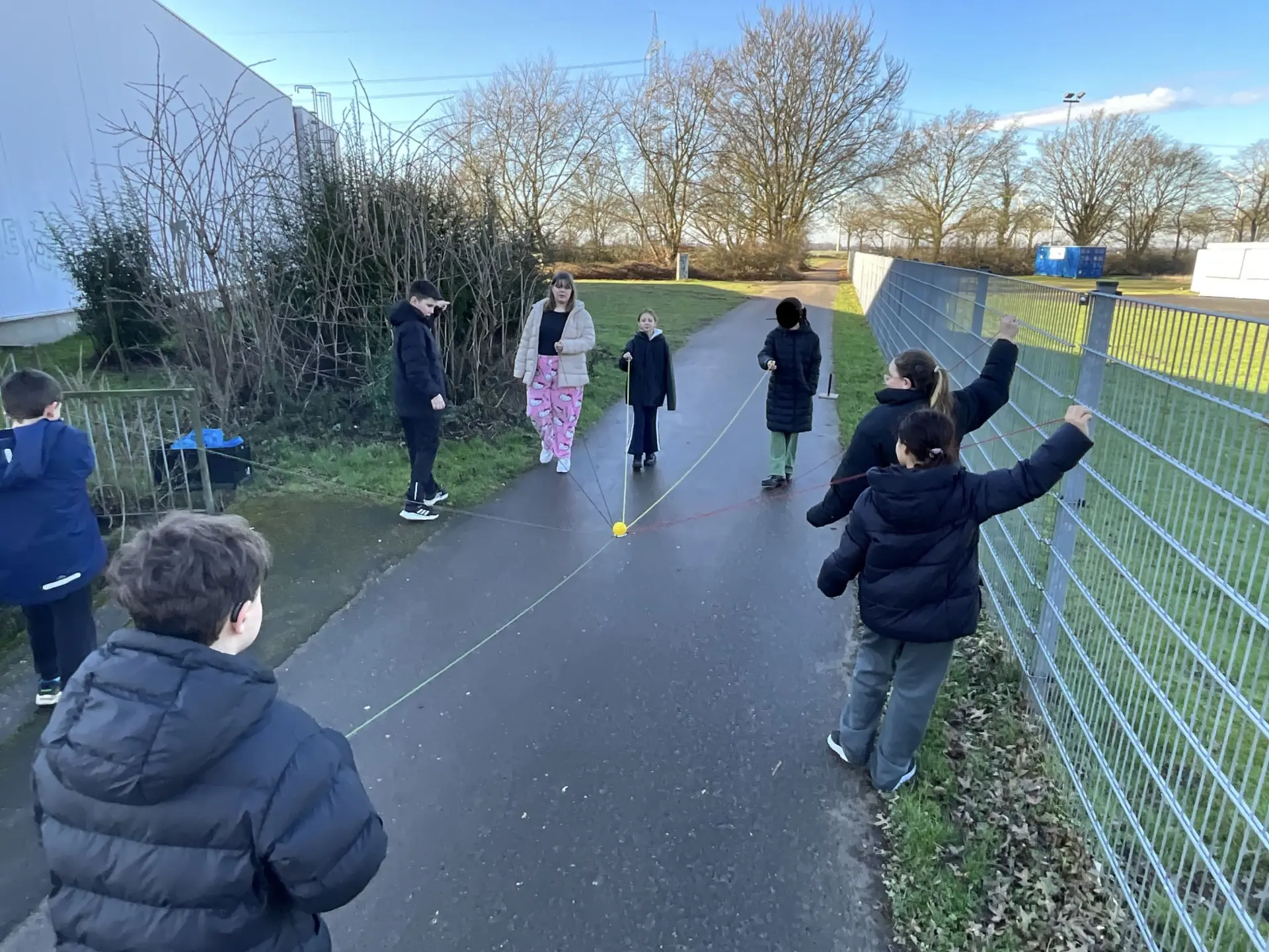 Projektwoche: Kinder machen Networking-Übung