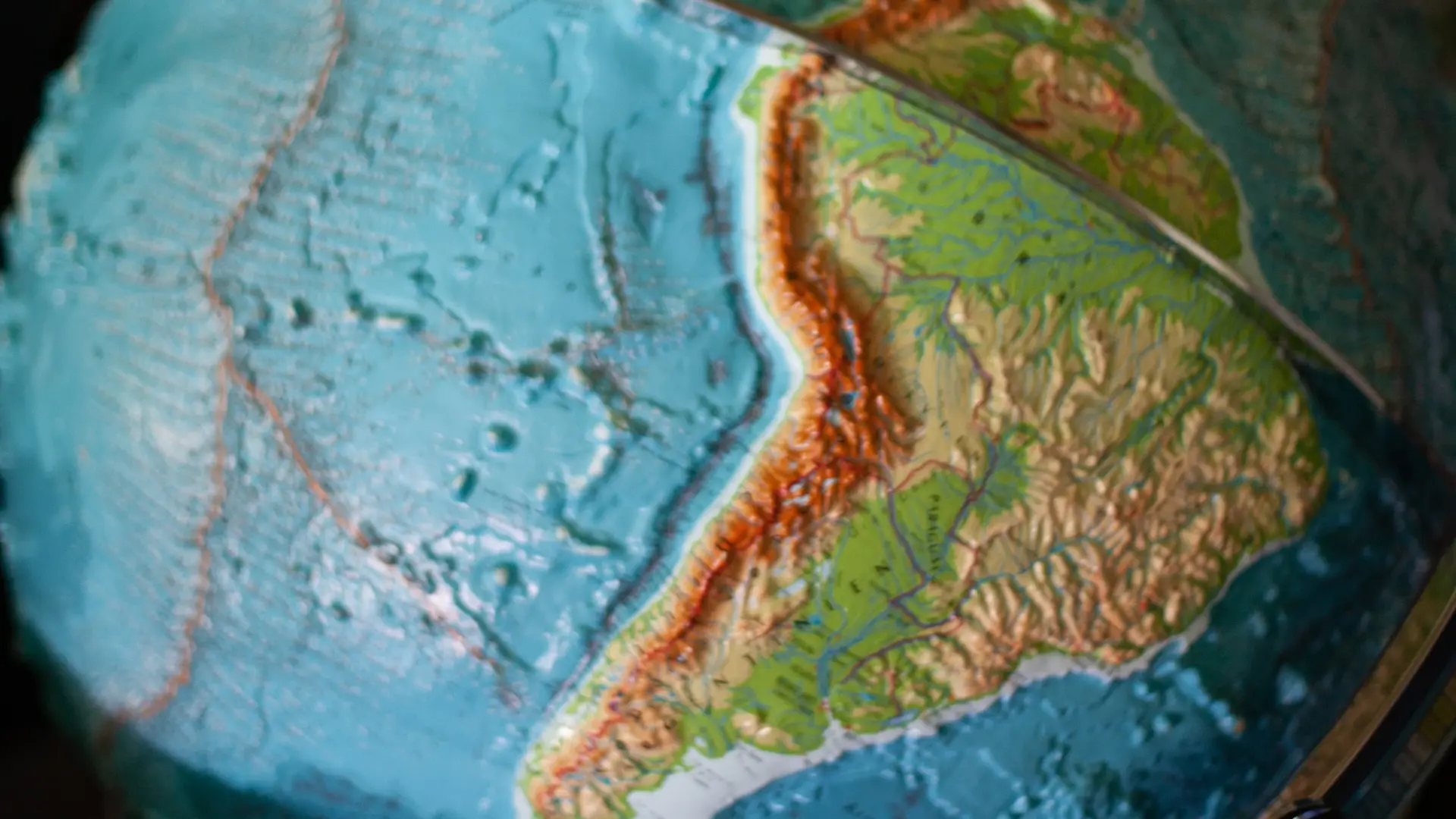 Blick auf einen Globus